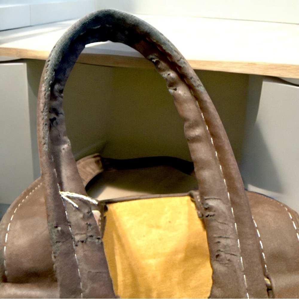 Cream Backpack With Vibrant Patchwork Design - image 5